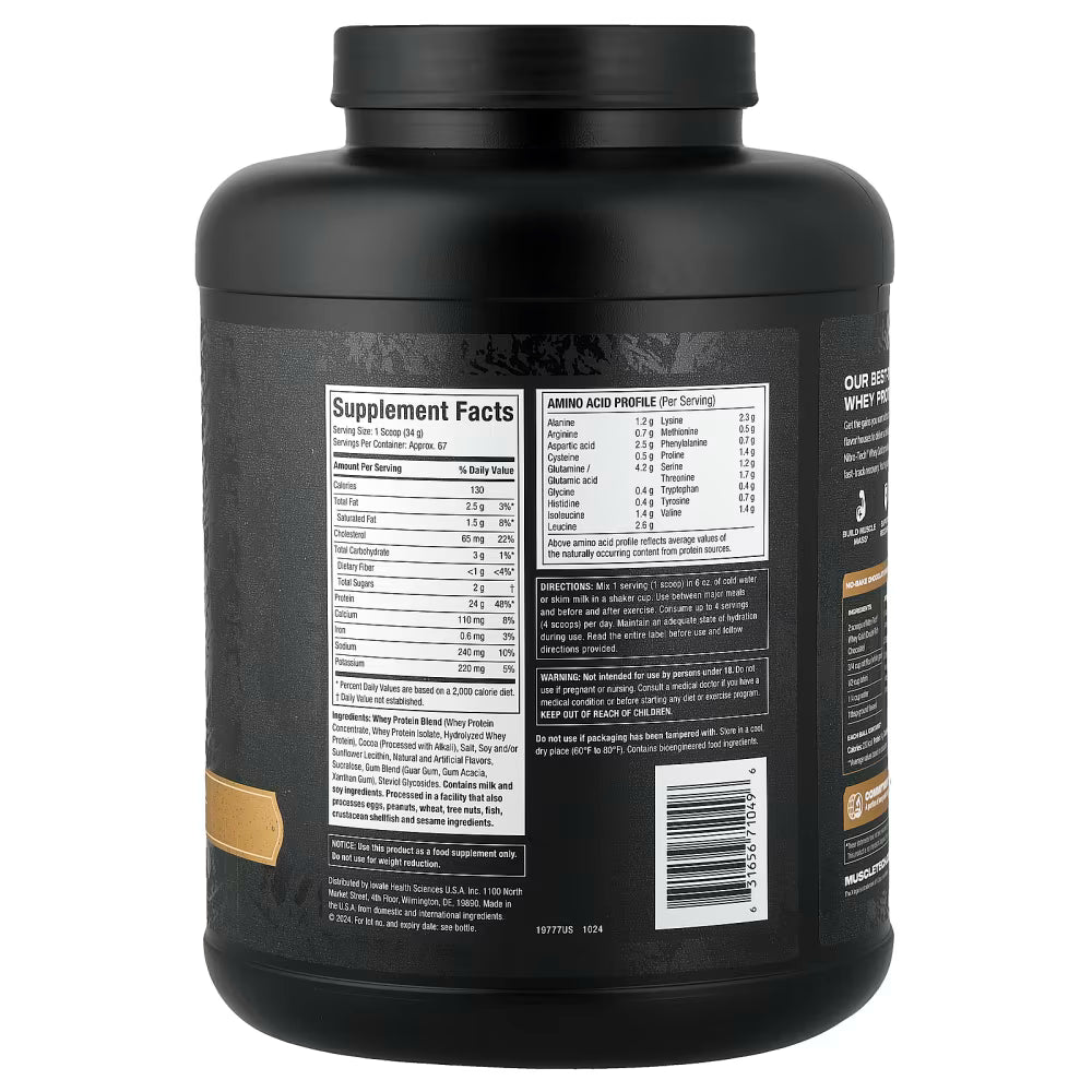 MuscleTech Nitro-Tech Whey Gold 5.03 lb – Double Rich Chocolate