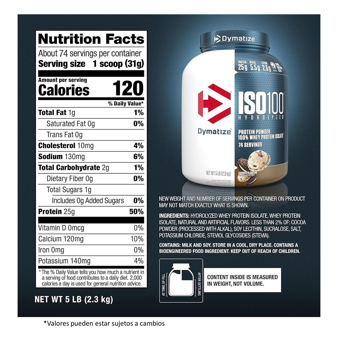 Dymatize ISO100 5 lbs – Cookies & Cream