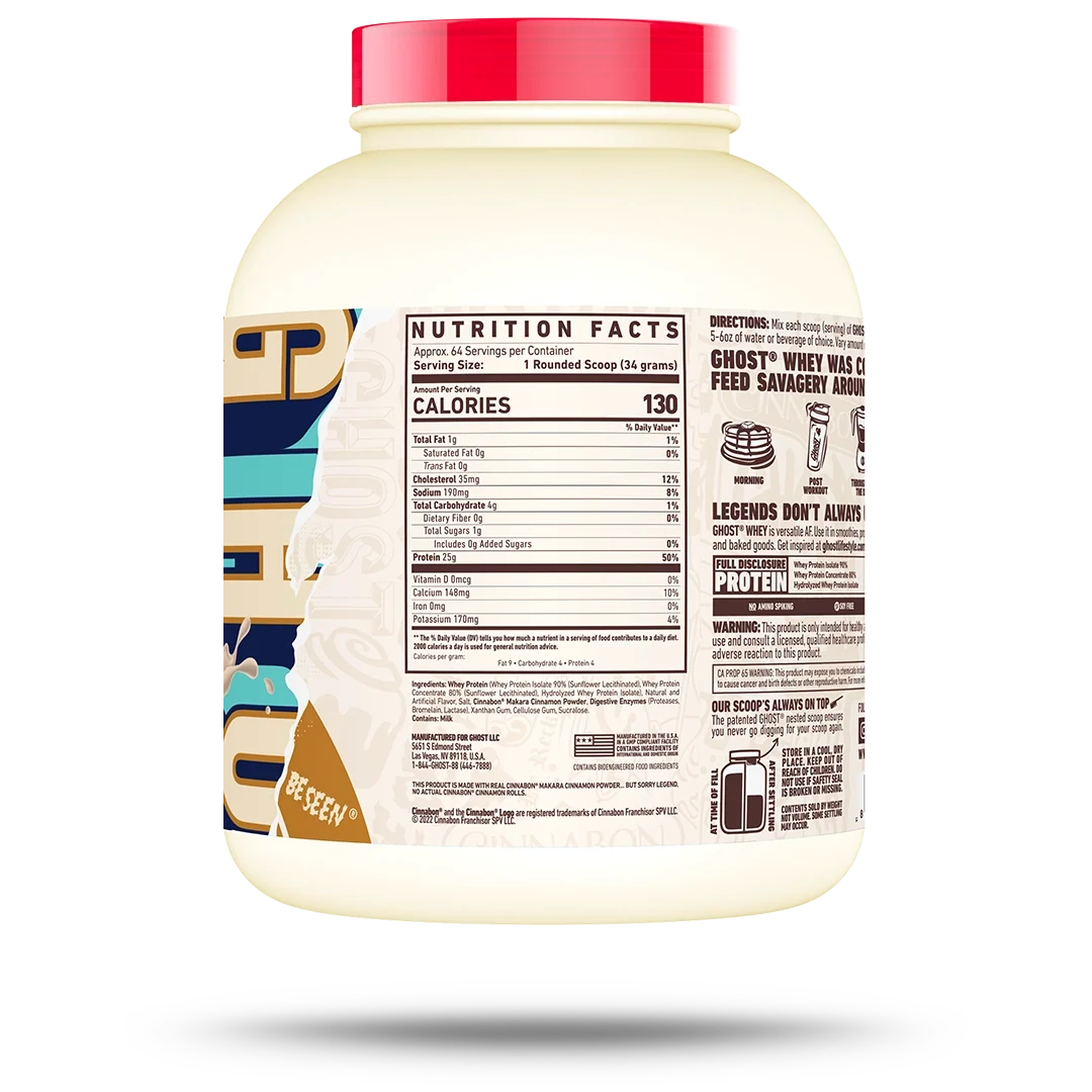 GHOST Whey Protein 5 lb – Cinnabon