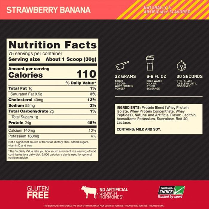Optimum Nutrition Gold Standard 100% Whey 5 lb – Strawberry Banana