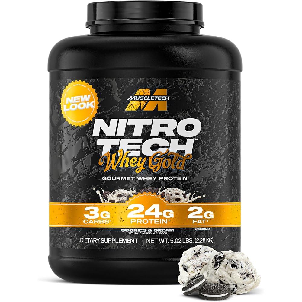 Muscletech Nitro-Tech Whey Gold 5.03 lb – Cookies & Cream